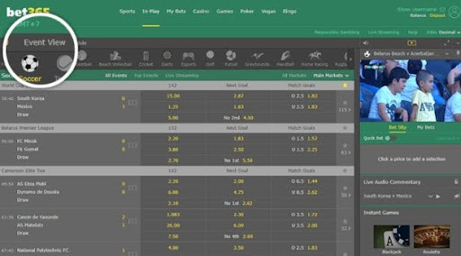 Các loại kèo cược được ưa chuộng tại sảnh Thể Thao bet365